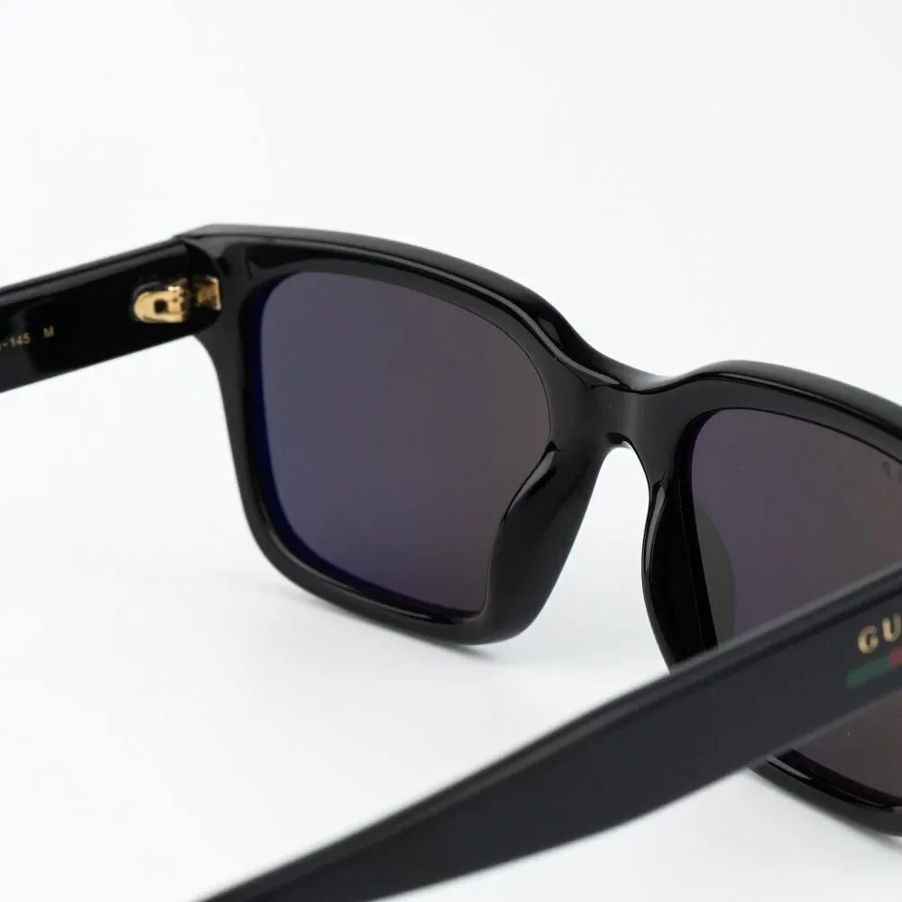 Gucci Men Sunglasses Black Grey Square GG1857S 005 NEW AUTHENTIC